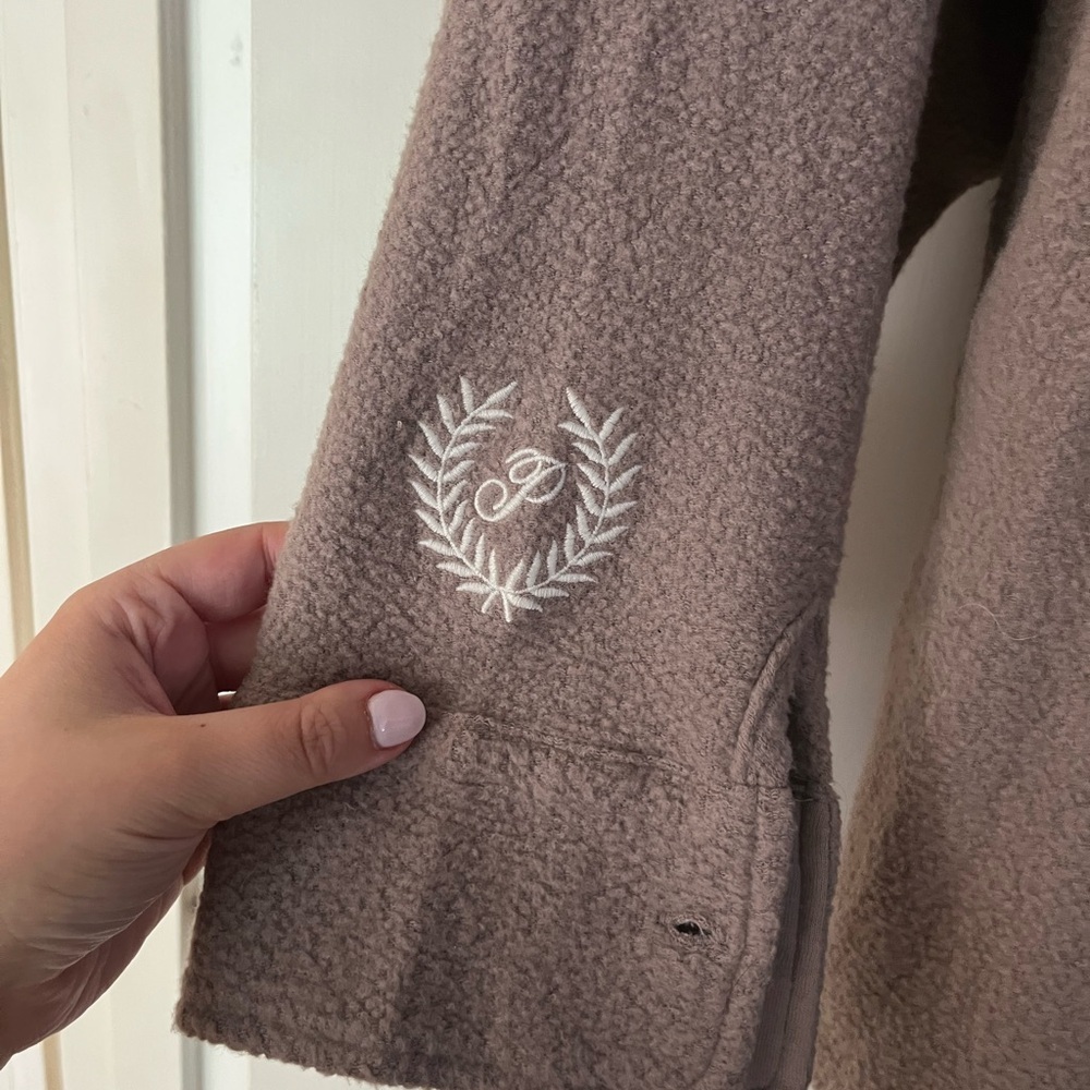 PINK Reverse Fleece Shacket - Picture 4 of 6